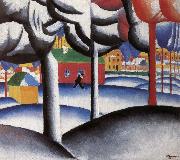 Kasimir Malevich Landscape painting